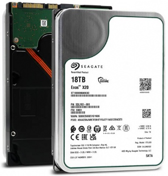 Seagate Exos X20 ST18000NM003D 18TB 7.2K RPM SATA 6Gb/s 3.5