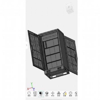 Brand-new custom-made cabinet 800*600*1700 with front and rear door design